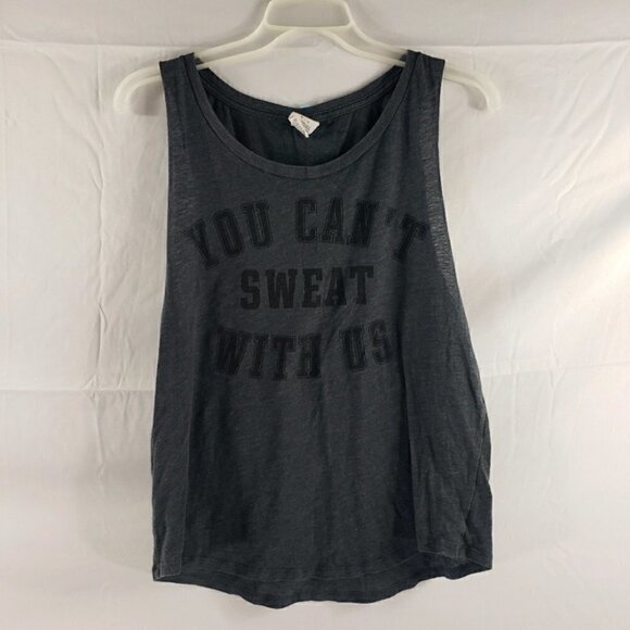 PINK Victoria Secret "You can't sweat with us" tank Size Medium - Picture 1 of 5